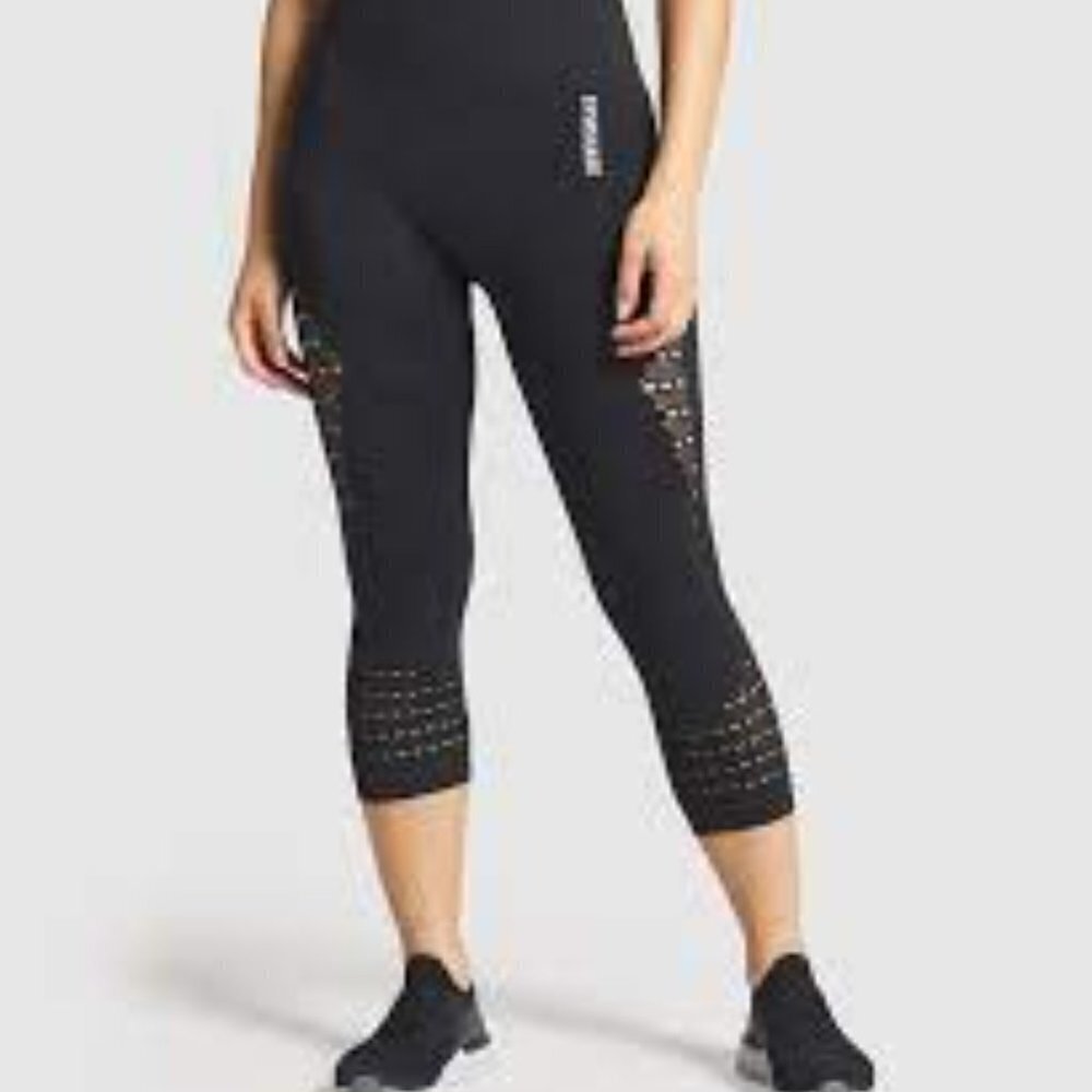✅  GYMSHARK BLACK‎ LEGGINGS XS